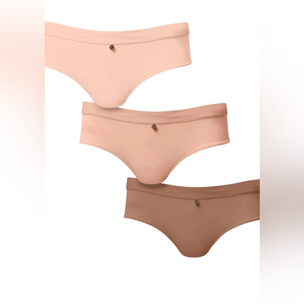 Pearl/Venus Lace Back Hipster Panty 3Pk-Multicolor-Size Medium🤎